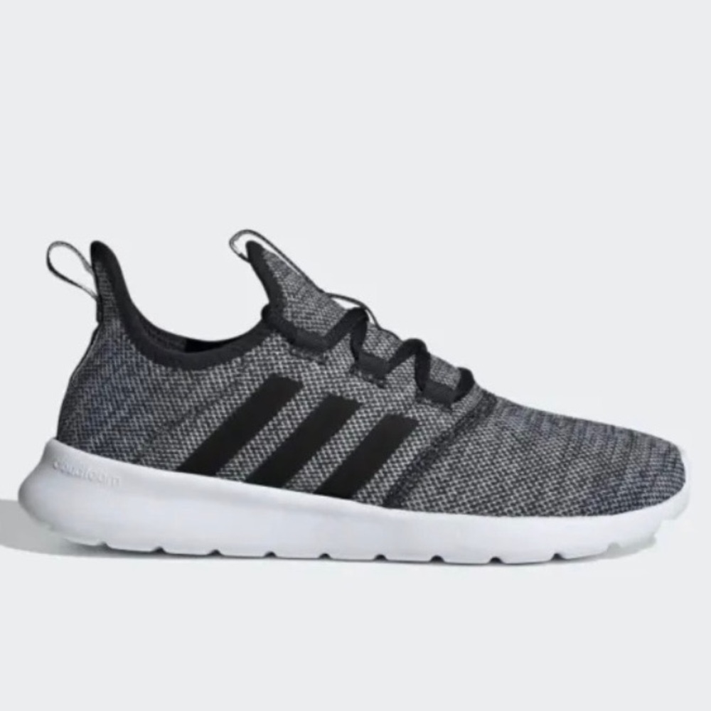 Adidas Running cushioned comfort adjustable fit black cloudfoam Pure 2.0 shoes